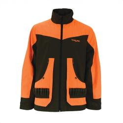 Veste Treeland Ouverture d&eacute;perlante orange marron &agrave; 3XL