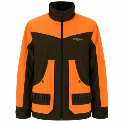 Veste Treeland Ouverture d&eacute;perlante orange marron &agrave; 3XL