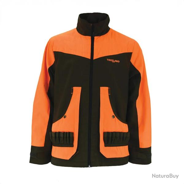 Veste Treeland Ouverture d�perlante orange marron � 3XL