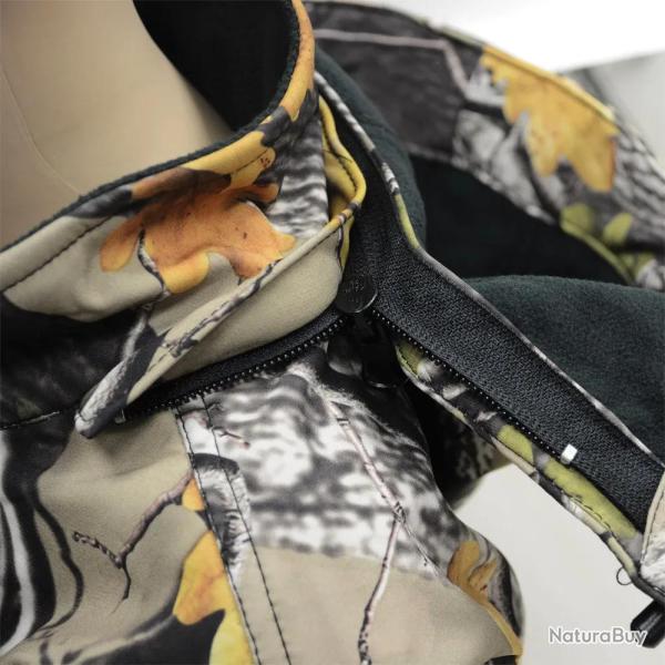 Veste Softshell enfant Buffalo camo feuille en Taille 8 et 14 ans