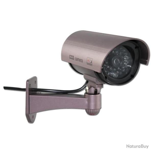 Camra de surveillance factice voyant LED boitier ABS 8x17cm Lot de 2
