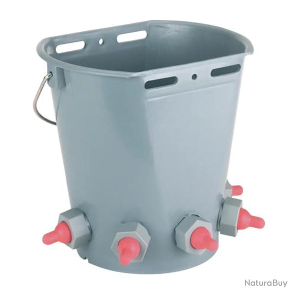 Seau biberon pour agneaux 5 ttines 8L - KERBL