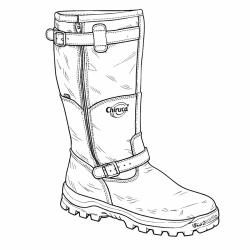 Bottes chasse Iceland Gore Tex cuir marron fourr&eacute;e