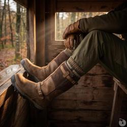 Bottes chasse Iceland Gore Tex cuir marron fourr&eacute;es