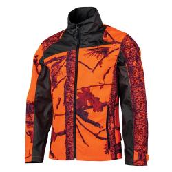 Veste Treeland Maquisard orange camo forest &agrave; 3XL