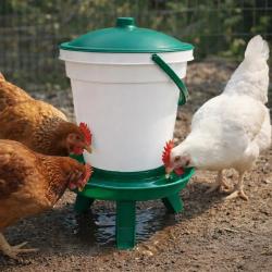 Lot de 3 pieds pour abreuvoir 18L vert - OLBA
