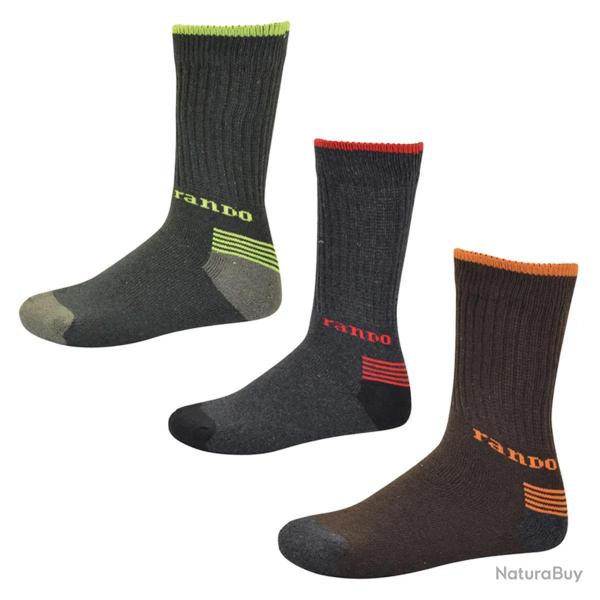Lot de 3 Paires de Chaussettes de randonn�e RANDO 43 - 46