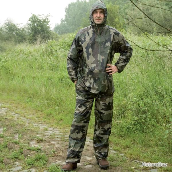 Ensemble de pluie impermable polyester camo CE M  3XL Camouflage