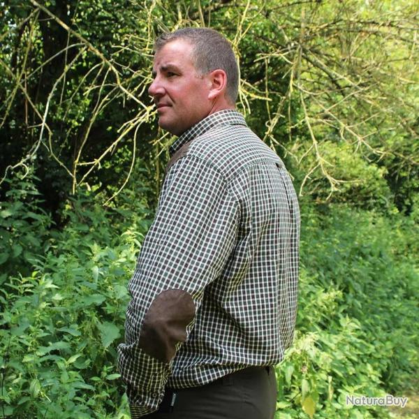 Chemise Percussion� Sologne vert marron