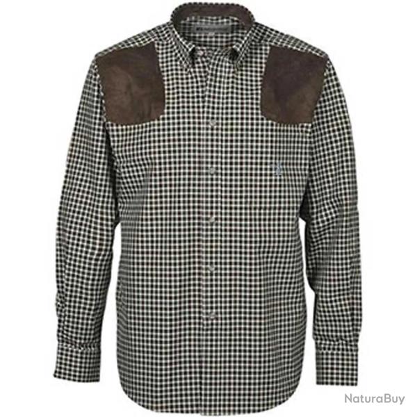 Chemise Percussion� Sologne vert marron