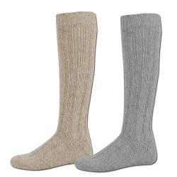 Mi-bas chinés, lot de 2 paires 43 - 46