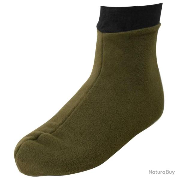 Chaussons de Bottes Polaires polyester kaki et noir 39/40 � 43/45 39 / 40