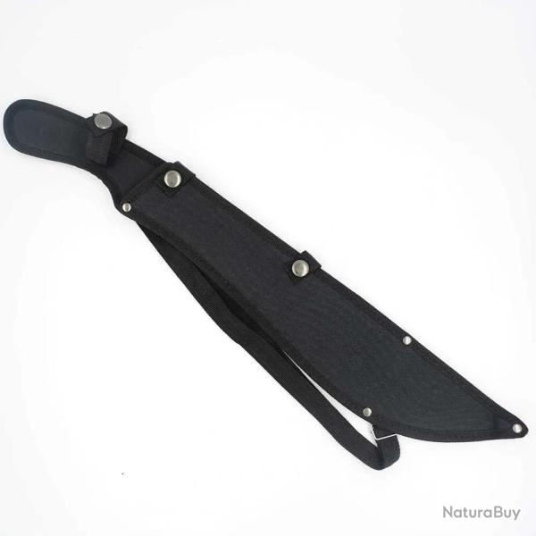 Machette Jungle lame acier inox 420 noire 36cm + �tui nylon