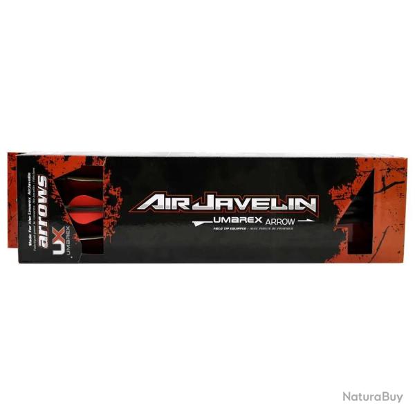 6 Fl�ches Airjavelin pointe field tip fibre de carbone 37,8cm