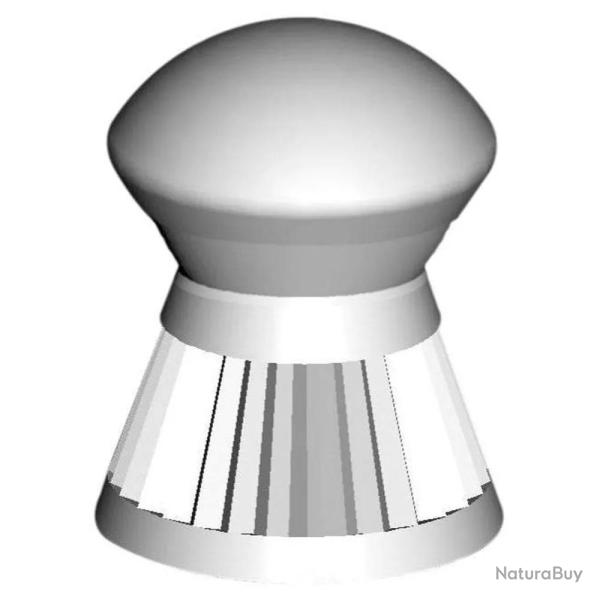 Boite de 200 plombs Hunter tte arrondie corps stri cal 6,35 mm