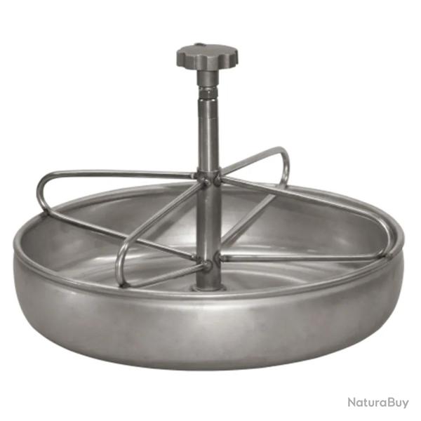 Mangeoire pour porcelets 2L acier inoxydable