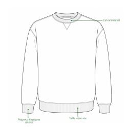 Sweat Caterham col rond noir M