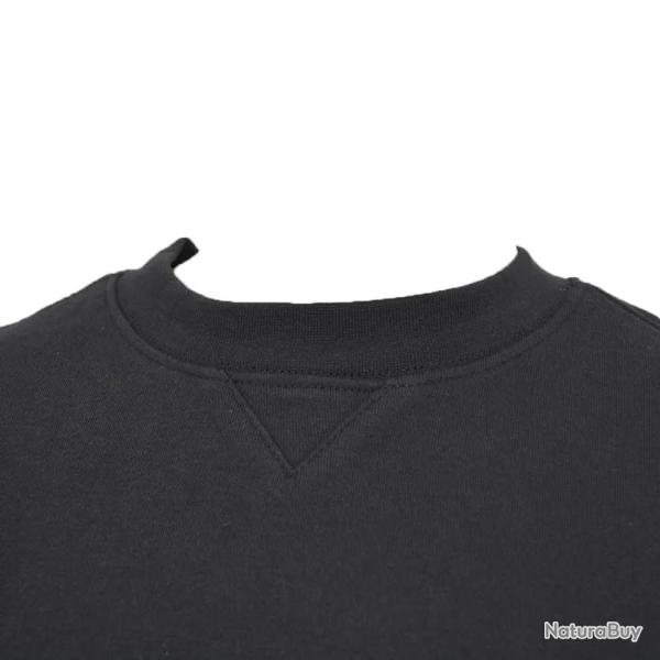 Sweat Caterham col rond noir M