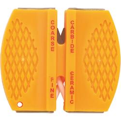 Aiguiseur de poche 2 parties carbure tungst&egrave;ne c&eacute;ramique blanche