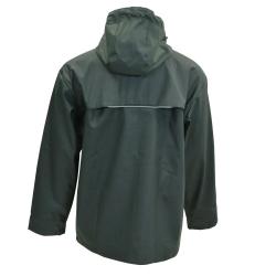 Veste imperm&eacute;able EN 13688 polyur&eacute;thane PVC kaki fonc&eacute; &agrave; 3XL