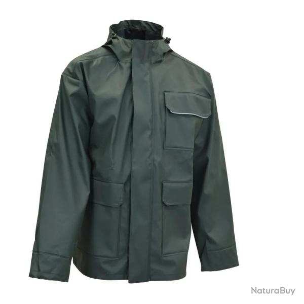 Veste impermable EN 13688 polyurthane PVC kaki fonc M  3XL