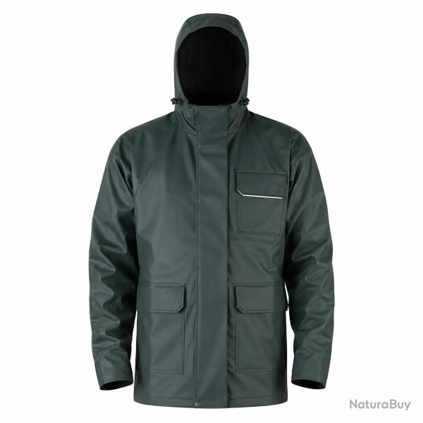 Veste imperm�able EN 13688 polyur�thane PVC kaki fonc� � 3XL