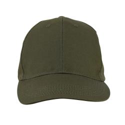 Casquette visi&egrave;re rigide velcro coton verte taille unique