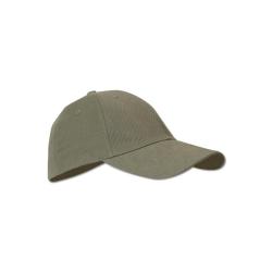 Casquette visi&egrave;re rigide velcro coton verte taille unique