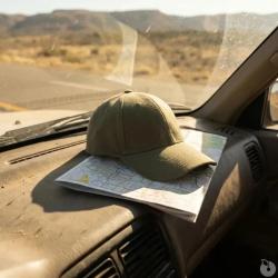 Casquette visi&egrave;re rigide velcro coton verte taille unique