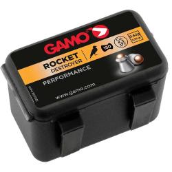 Boite de 150 plombs Rocket t&ecirc;te bille acier cuivr&eacute; cal 4.5mm