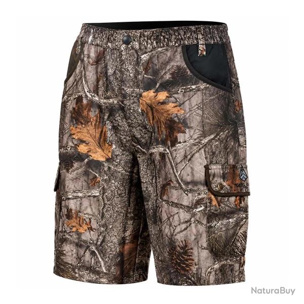Bermuda enfant 2 poches polyester camo forest 8 � 16 ans