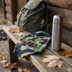 Cagoule confort chaude polyester micro polaire camo CE