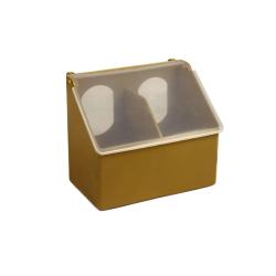 Mangeoire de cage &eacute;co 2 trous pour pigeons - GAUN