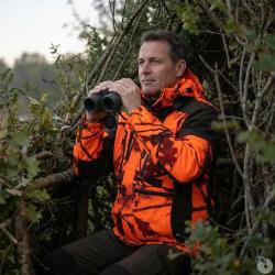 Veste de chasse softshell SL TEX orange camo