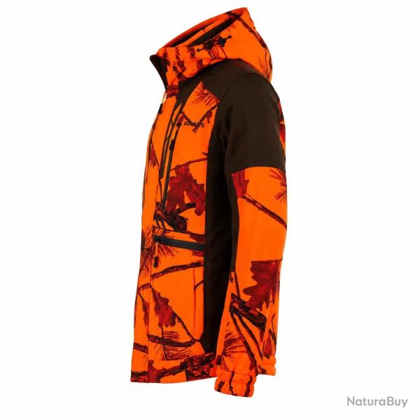 Veste de chasse softshell SL TEX orange camo