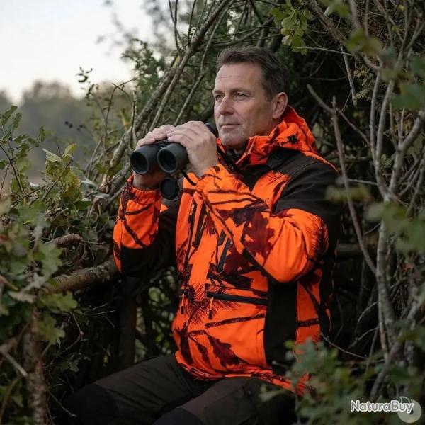 Veste de chasse softshell SL TEX orange camo