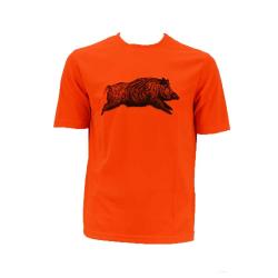 T Shirt sanglier orange