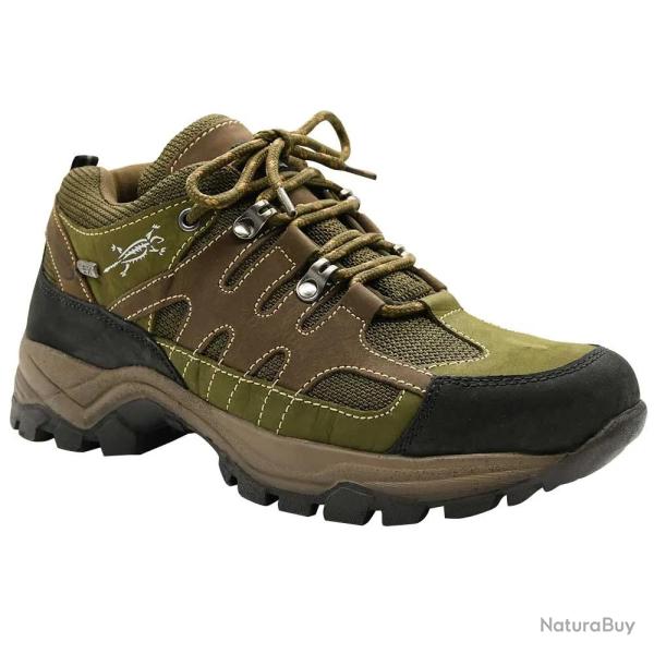 Chaussures Mir toile et cuir crot Marron et Kaki 40  46