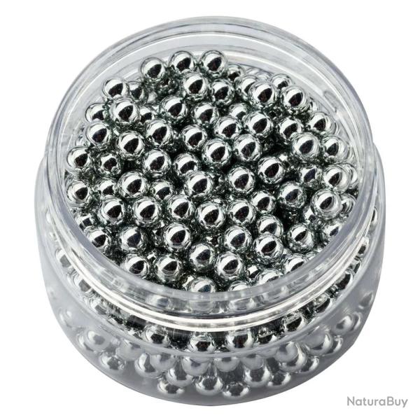 Boite de 500 plombs Steel BB's arme  poing billes rondes 4,5mm
