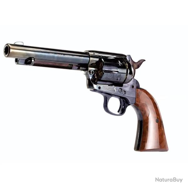 Revolver 6 coups simple action bleu full cal. BB 4.5 3J 125m/s