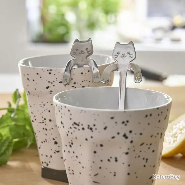 Cuill�res chat Pradel France Acier inoxydable