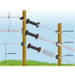 Lot de 10 isolateurs d'angle renforc&eacute; Largeur maximum 40 mm
