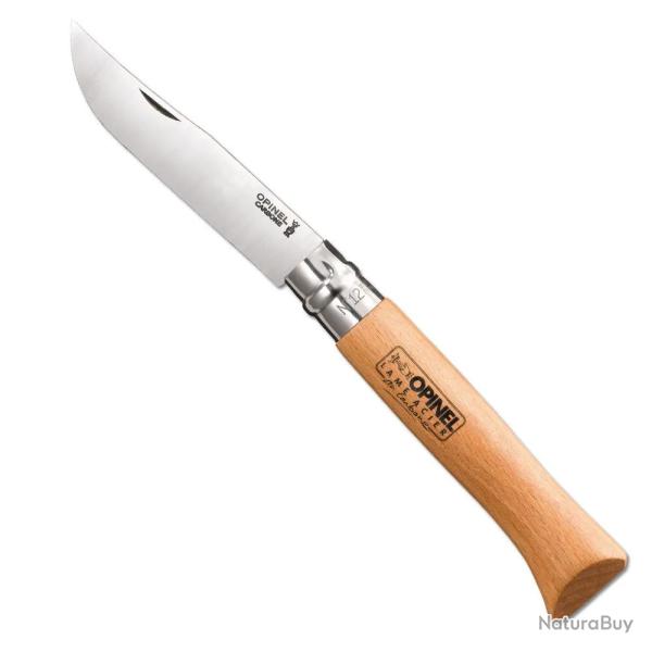 Couteau Opinel carbone N�12 lame acier carbone 12cm manche h�tre