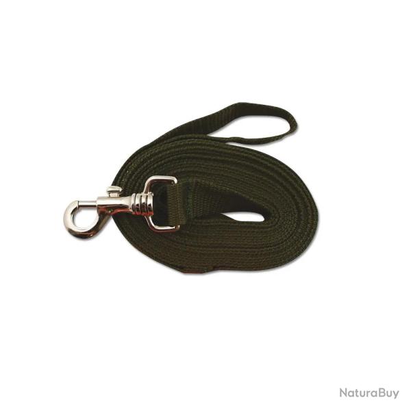 Longe pour chien 5m kaki ou orange Kaki