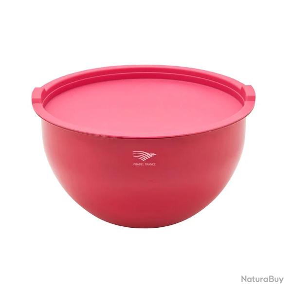 Saladiers acier inoxydable multicolores avec couvercles x3