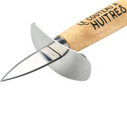 Couteau &agrave; hu&icirc;tre inox Pradel France manche bois