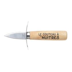 Couteau &agrave; hu&icirc;tre inox Pradel France manche bois
