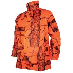 Veste de pluie Treeland &eacute;tanche camo orange blaze M &agrave; 4XL
