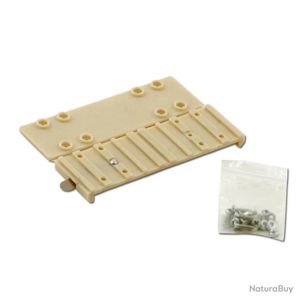 Set de fixation grillage pour mangeoire fibre de verre Cr�me