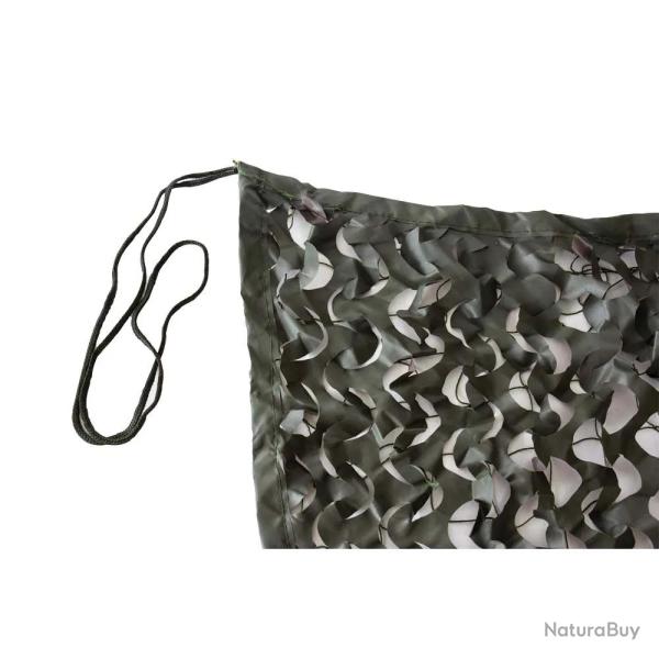 Filet de camouflage renforc� polyester anti UV marron kaki 1,5x3m